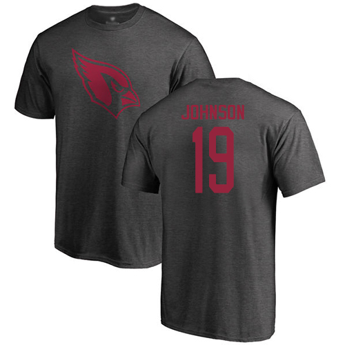 Arizona Cardinals Men Ash KeeSean Johnson One Color NFL Football #19 T Shirt->arizona cardinals->NFL Jersey